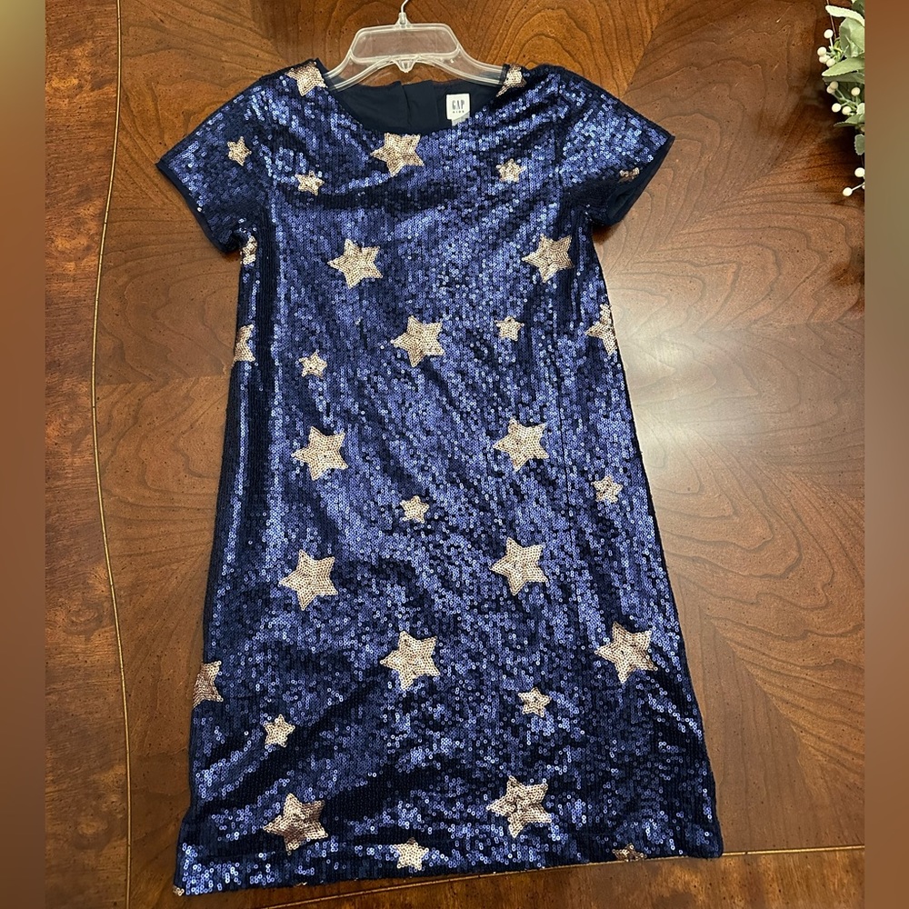 Gap Navy Sequin dress